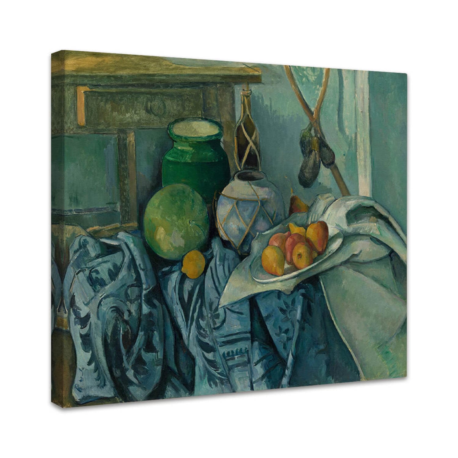 Stillleben mit Ingwertopf und Auberginen | Paul Cézanne