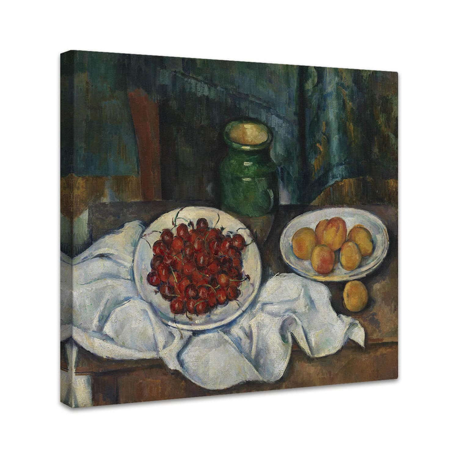 Stillleben mit Kirschen und Pfirsichen | Paul Cézanne