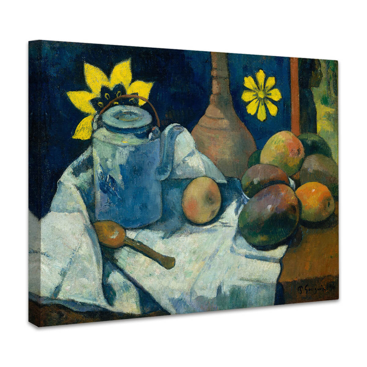 Stillleben mit Teekanne und Obst | Paul Gauguin