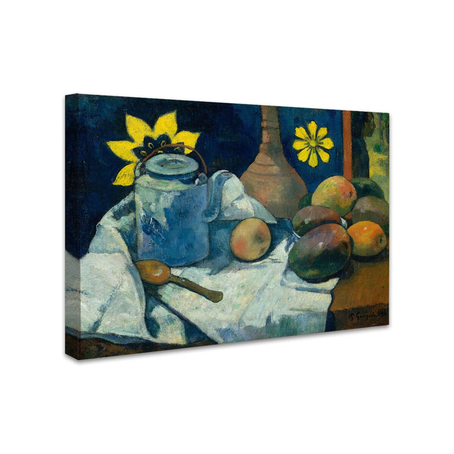 Stillleben mit Teekanne und Obst | Paul Gauguin
