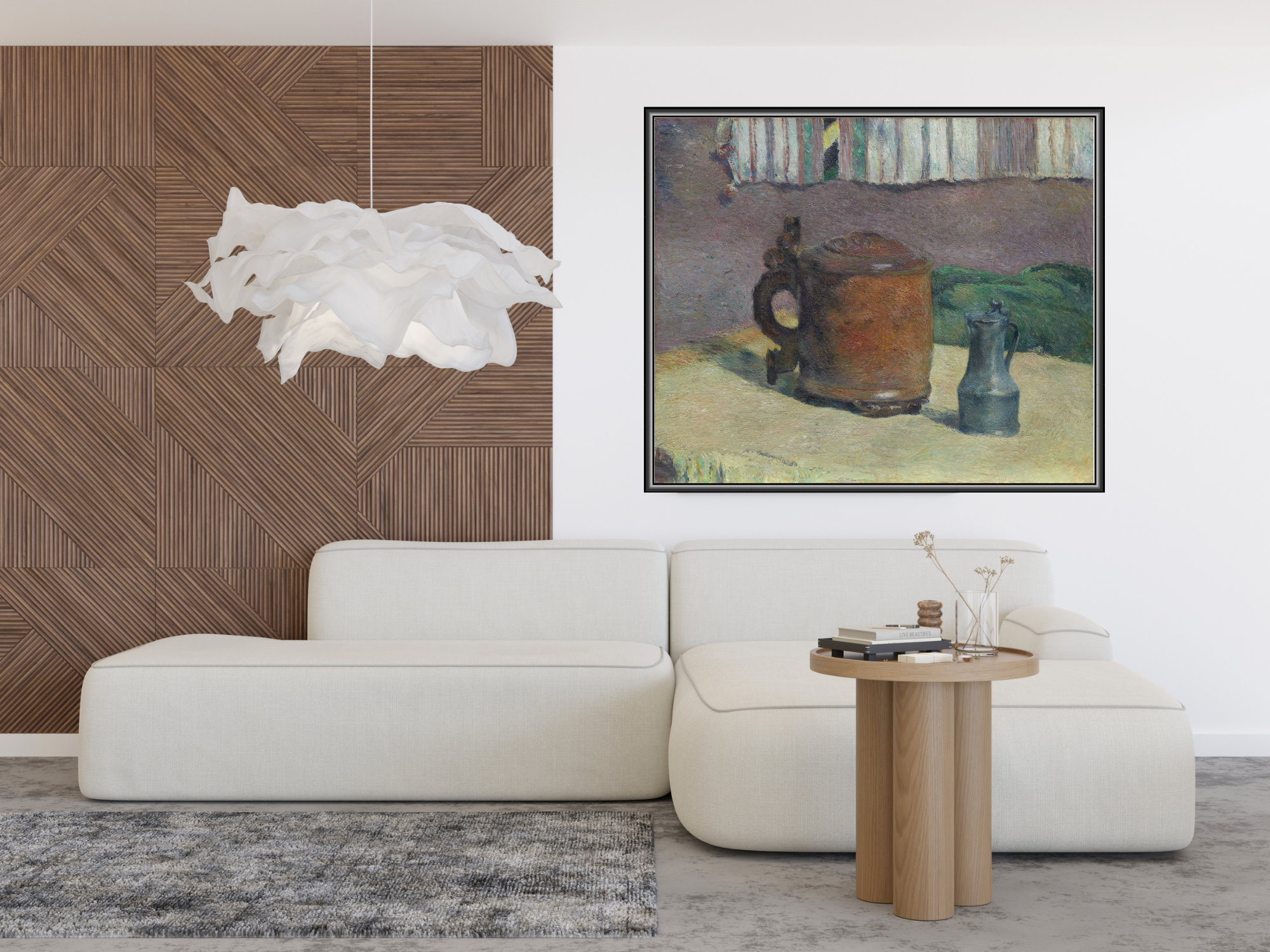 Stillleben: Holztankard und Metallkrug | Paul Gauguin