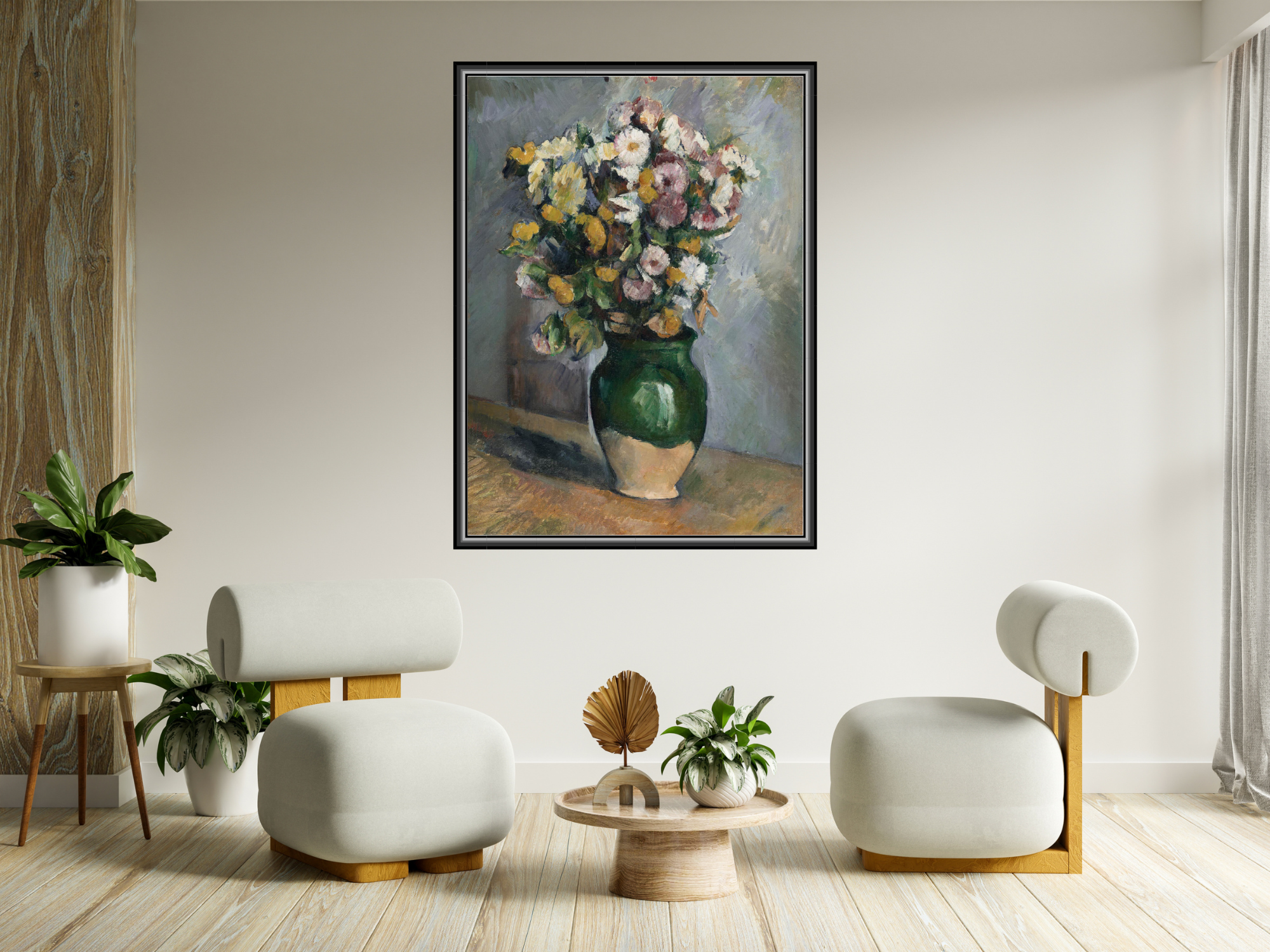 Stillleben mit Blumen in einem Olivenkrug | Paul Cézanne