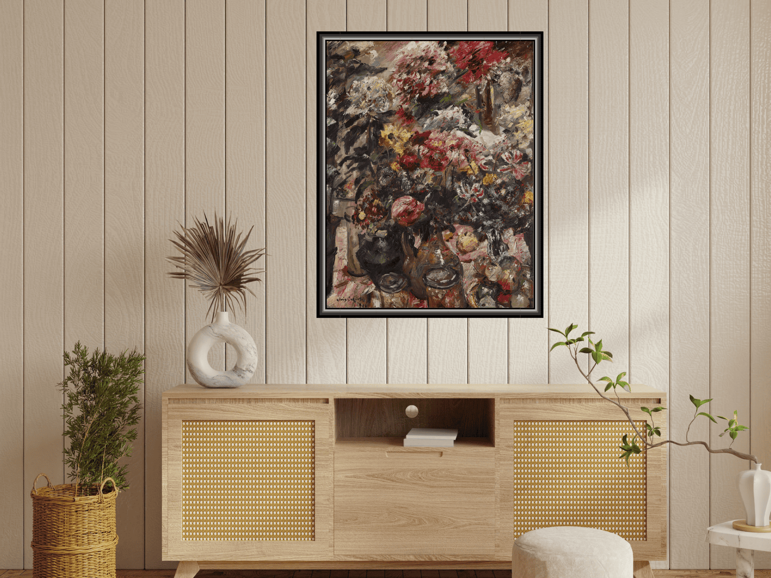 Stillleben mit Chrysanthemen und Amaryllis | Lovis Corinth