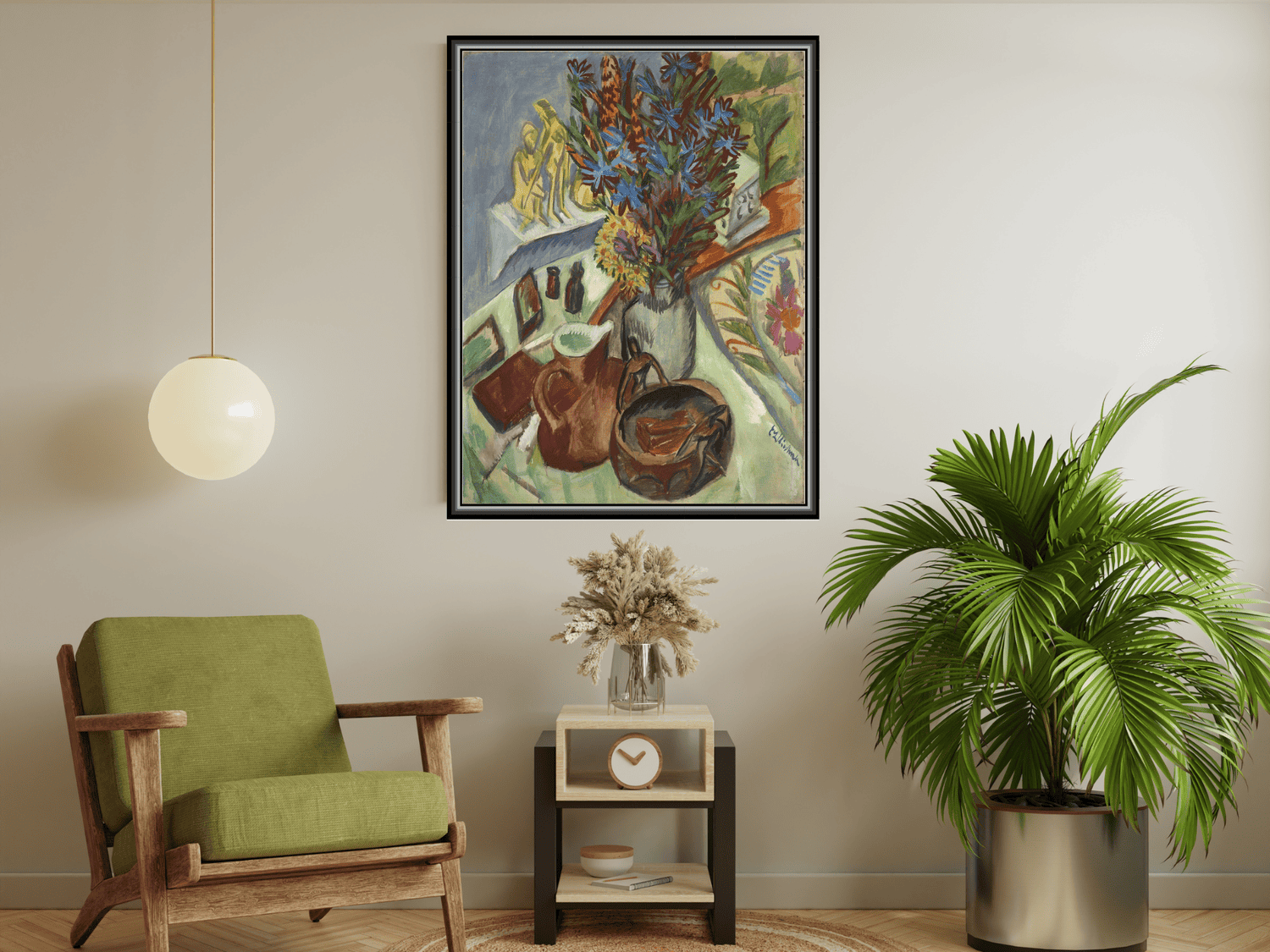 Stillleben mit Krug und afrikanischer Schale | Ernst Ludwig Kirchner