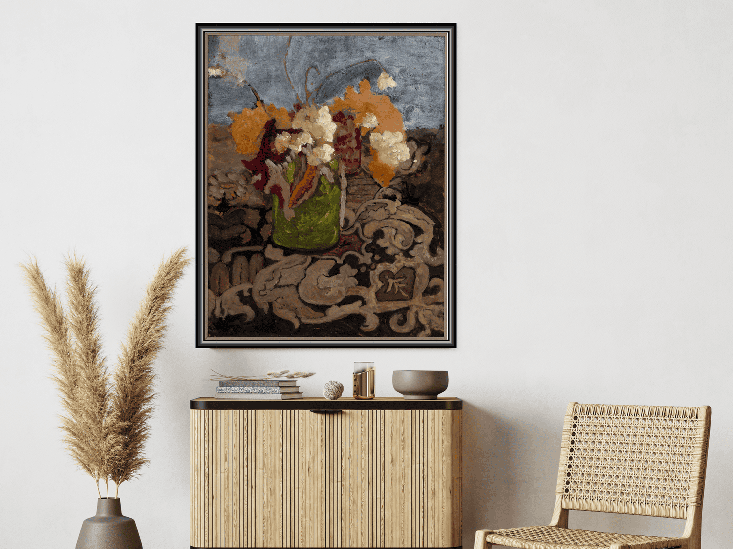 Stillleben mit einer grünen Blumenvase | Paula Modersohn-Becker