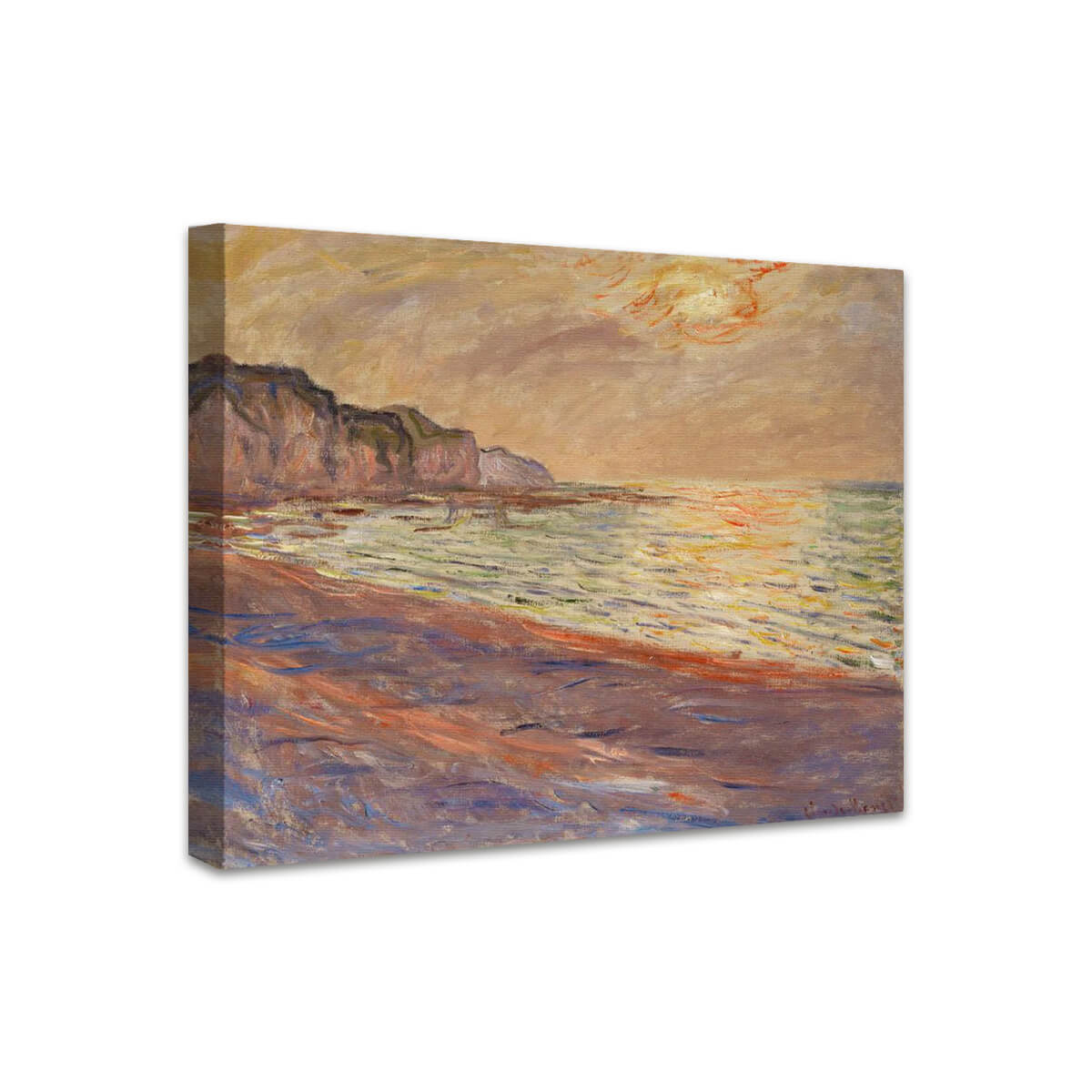 Strand in Pourville, Sonnenuntergang | Claude Monet