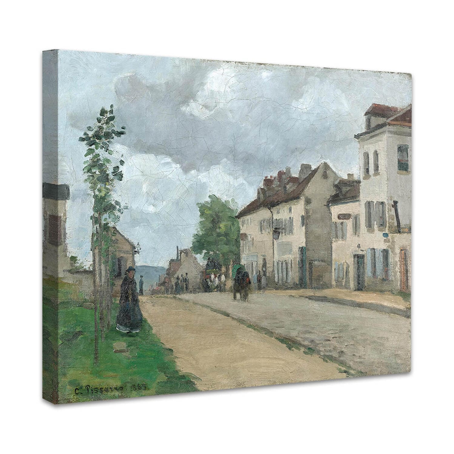 Straße in Pontoise (Rue de Gisors) | Camille Pissarro