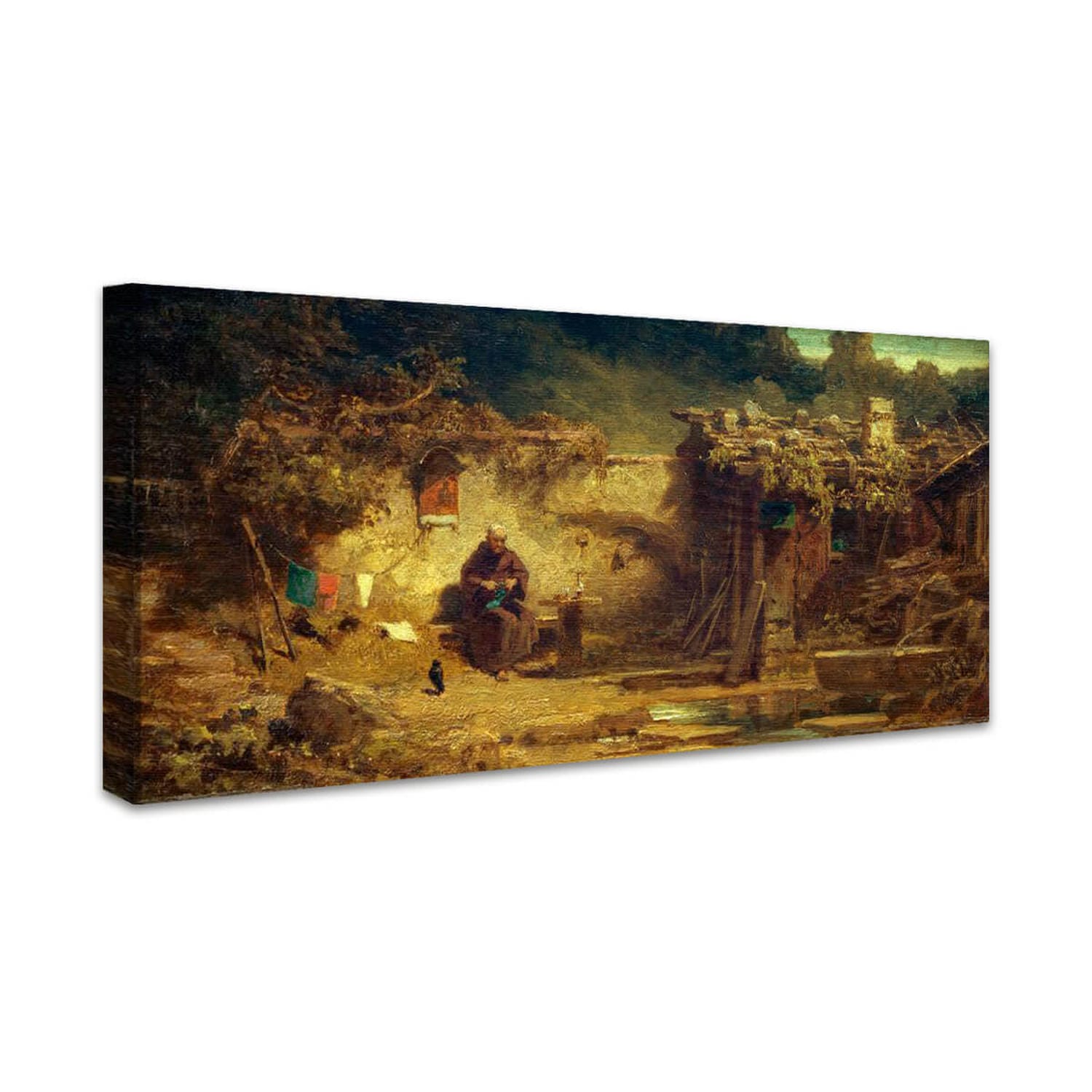 Strickender Einsiedler | Carl Spitzweg