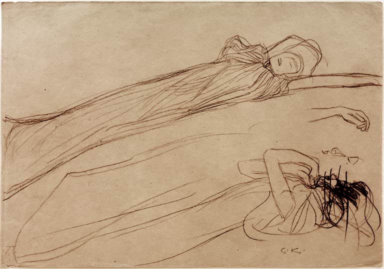 Kunstdruck der Studie „Beethovenfries“ von Gustav Klimt – hochwertige Reproduktion einer Vorarbeit zum berühmten Jugendstil-Meisterwerk.