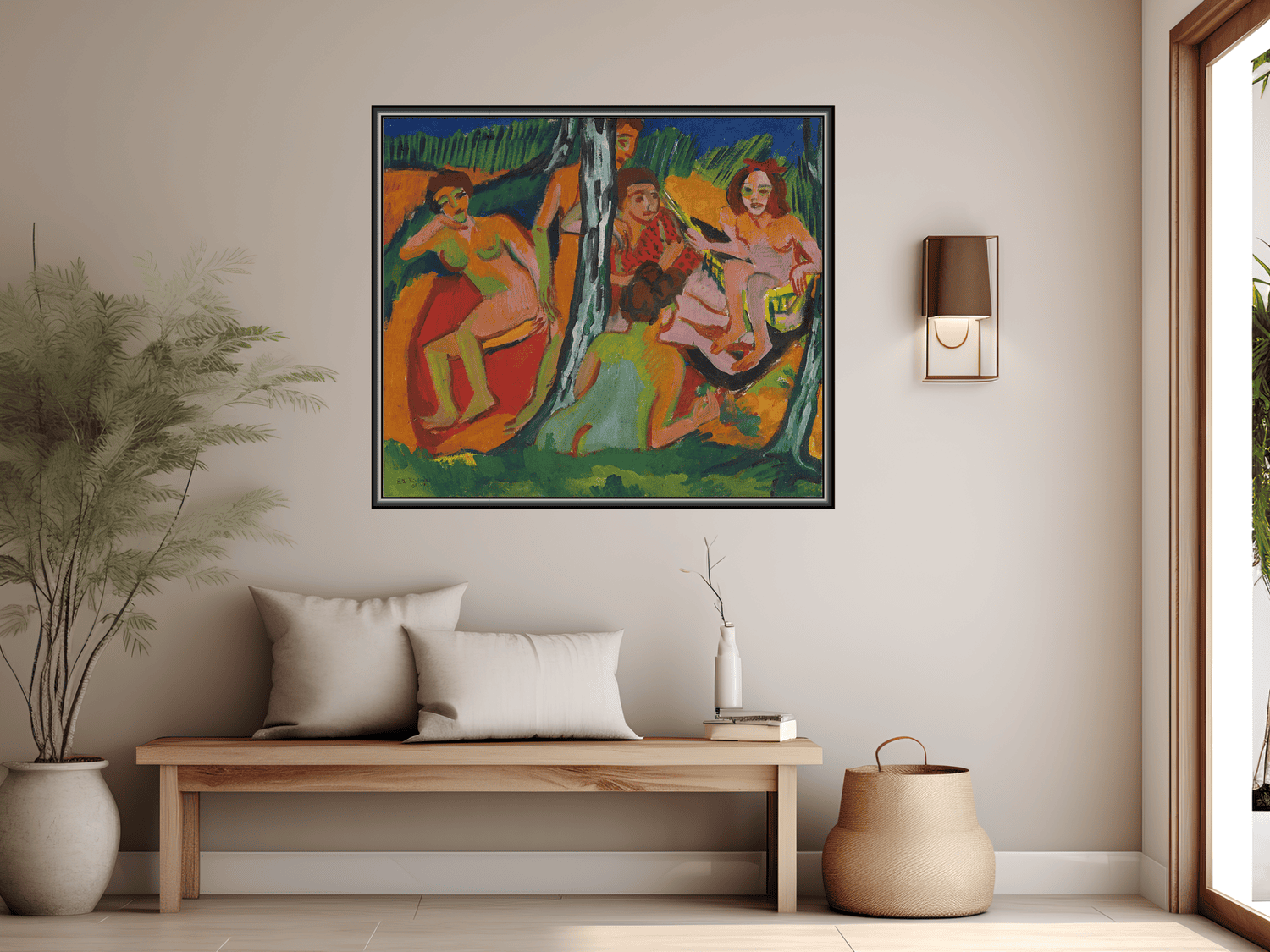 Szene im Wald (Moritzburger Teiche) | Ernst Ludwig Kirchner