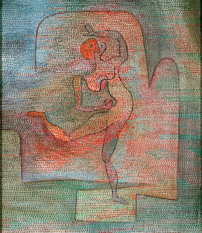 Kunstdruck „Tänzerin“ von Paul Klee, handgefertigt in Deutschland