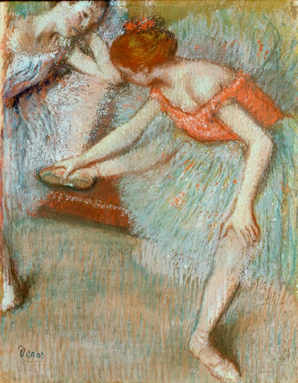 Kunstdruck von „Tänzerinnen“ von Edgar Degas, handgefertigt in Deutschland als Leinwand oder Poster erhältlich