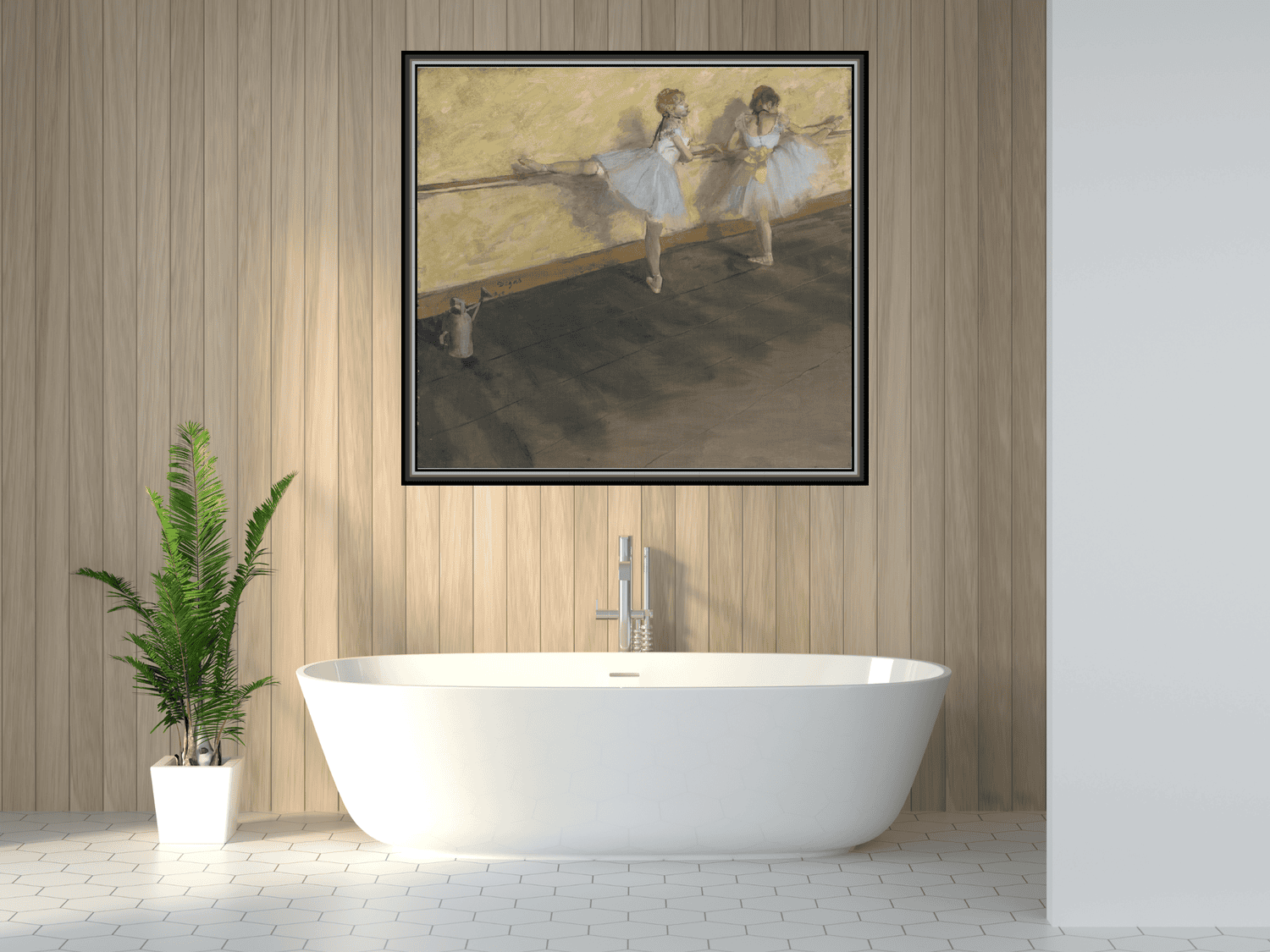 Tänzer üben an der Stange | Edgar Degas