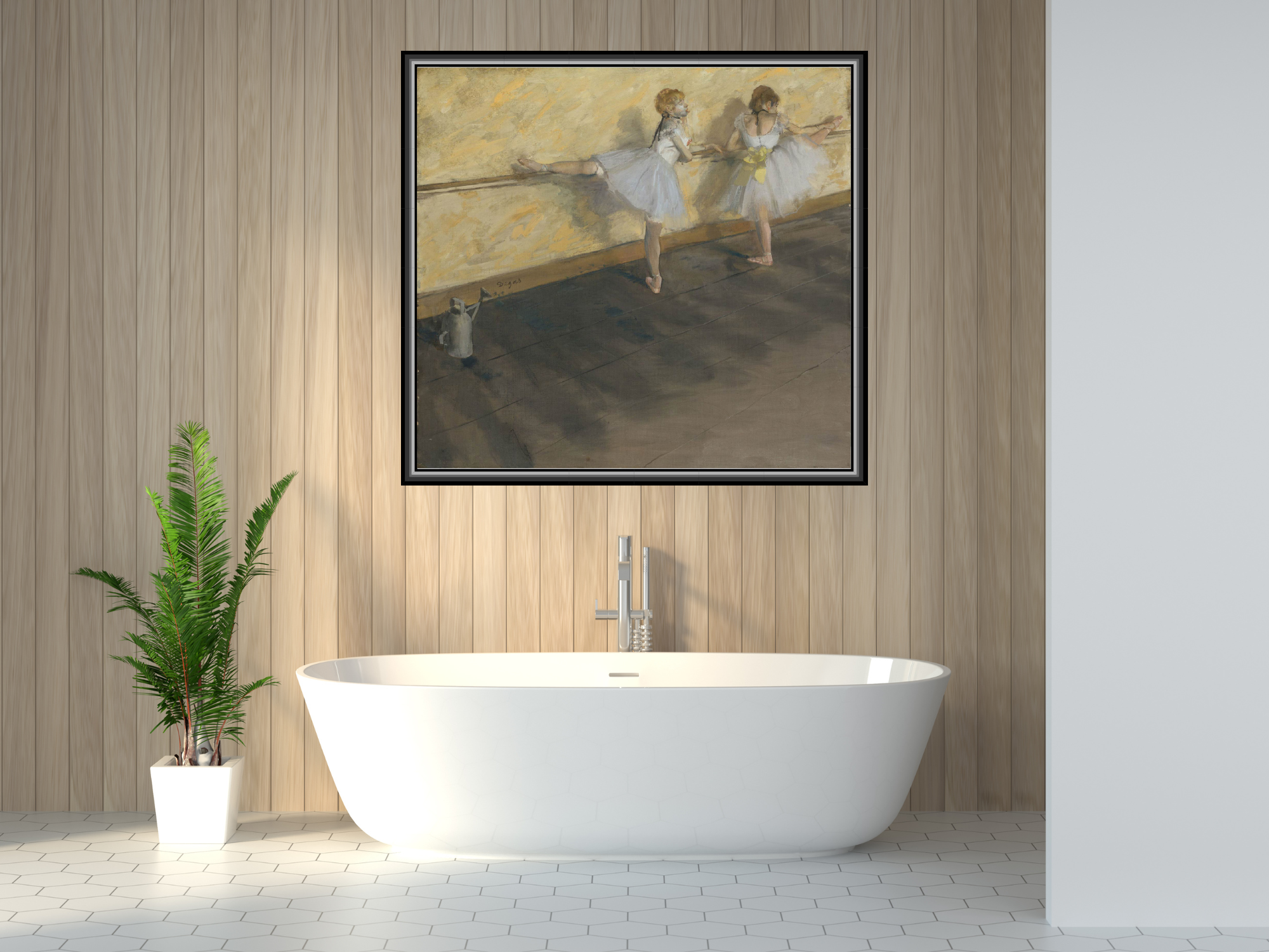 Tänzer üben an der Stange | Edgar Degas
