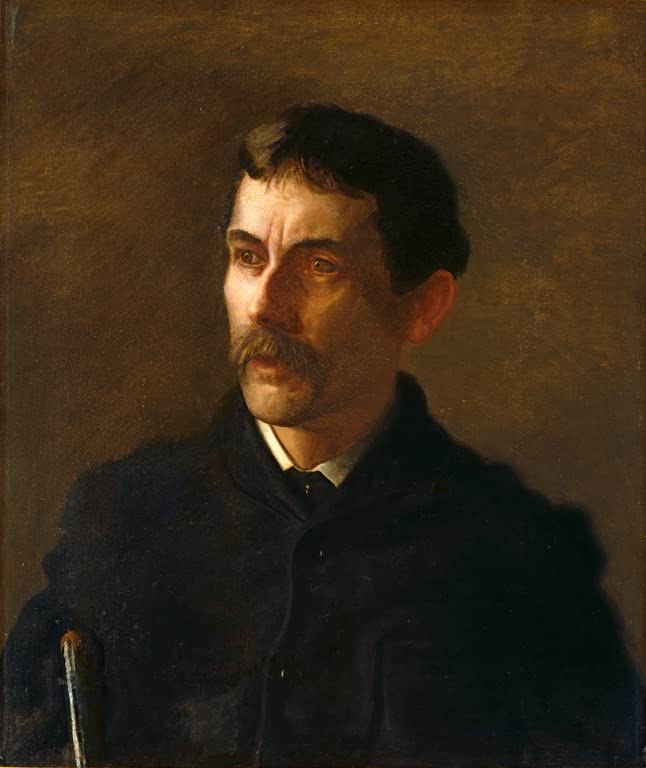 Kunstdruck des Gemäldes „Talcott Williams“ von Thomas Eakins. Hochwertige Reproduktion, in Deutschland von Hand gefertigt, erhältlich als Leinwand oder Poster.