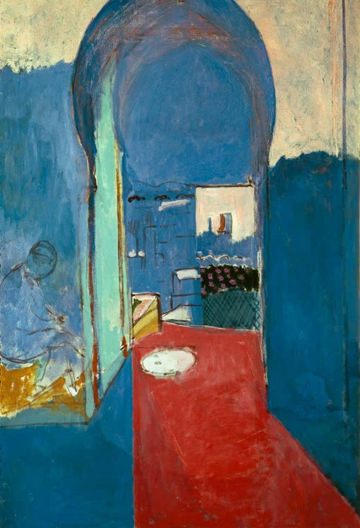 Kunstdruck des Gemäldes „Tanger – Eingang zur Kashbah“ von Henri Matisse, hochwertig in Deutschland handgefertigt, erhältlich auf Leinwand oder als Poster.