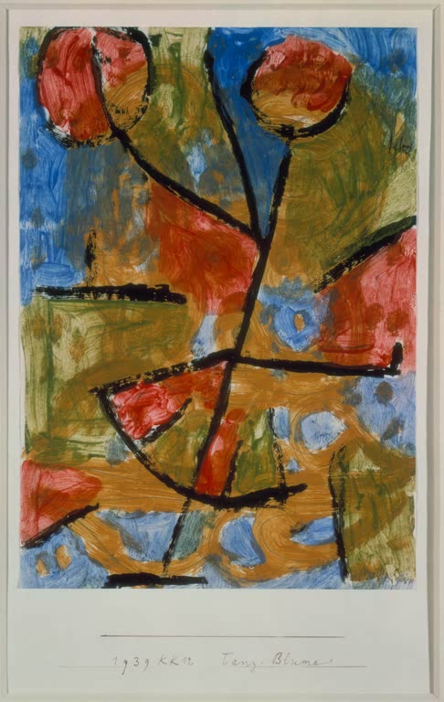 Kunstdruck „Tanz-Blume“ von Paul Klee