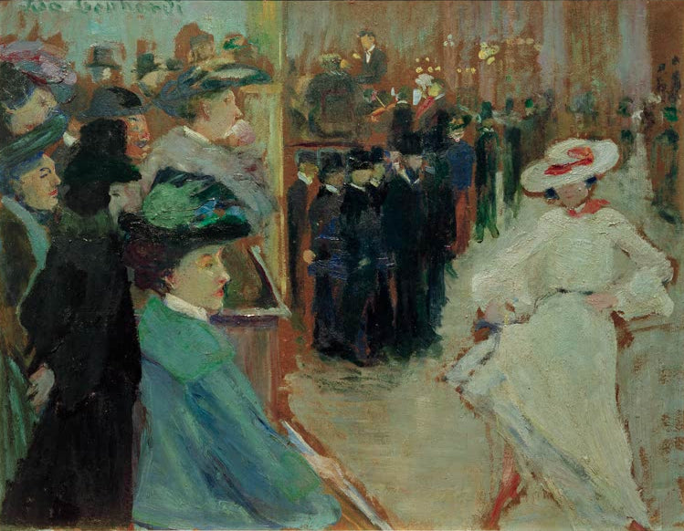 Tanzbild III von Ida Gerhardi als hochwertiger Kunstdruck einer lebhaften Tanzszene mit Figuren in Bewegung