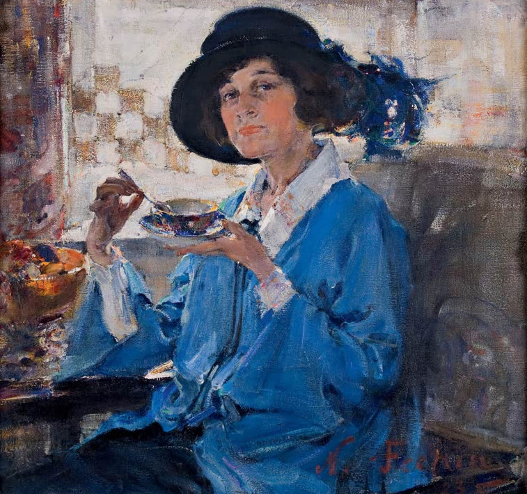 Tee in Santa Monica – Kunstdruck von Nikolai I. Feschin