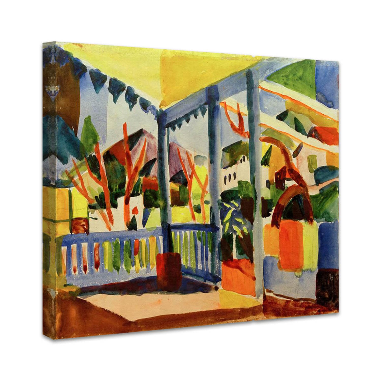 Terrasse des Landhauses in St. Germain | August Macke
