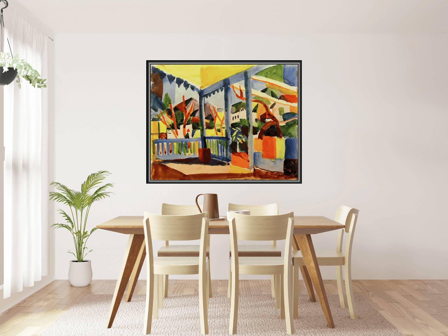 Terrasse des Landhauses in St. Germain | August Macke