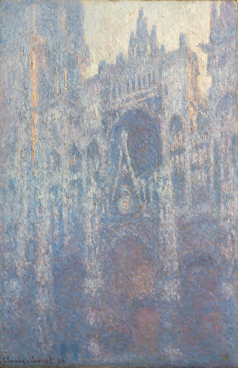 Claude Monet Gemälde „Das Portal der Kathedrale von Rouen im Morgenlicht“ – impressionistische Darstellung