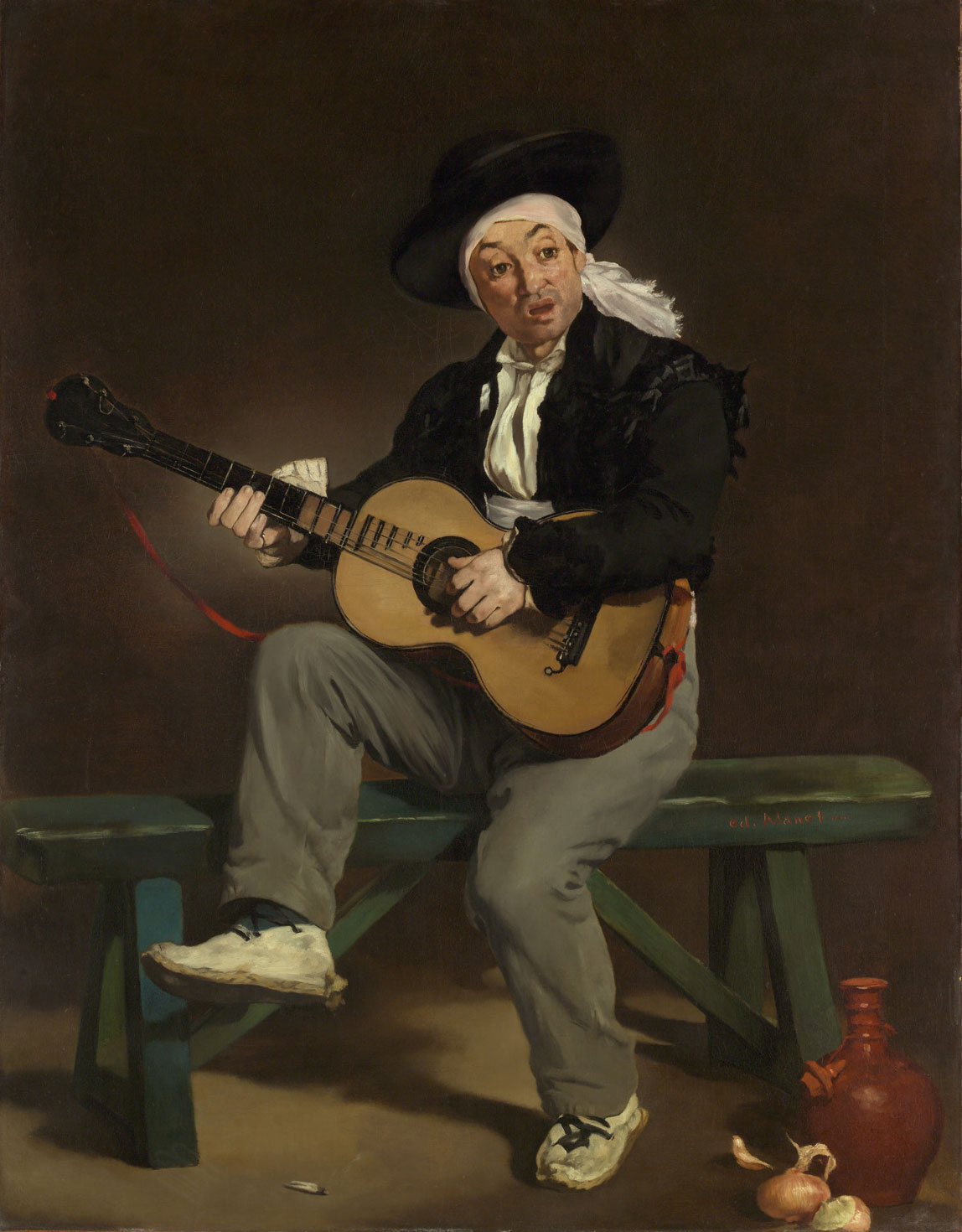 „Der spanische Sänger“ von Édouard Manet zeigt eine leidenschaftliche spanische Sängerin, die in einem lebhaften Moment des Gesangs eingefangen wird. Mit kräftigen Farben und dynamischen Pinselstrichen bringt Manet die Energie und Sinnlichkeit der Darbietung meisterhaft zur Geltung.