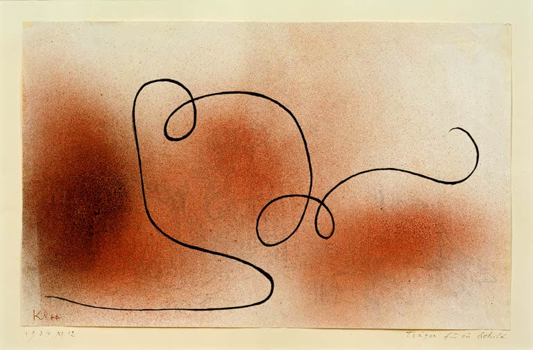 Kunstdruck „Träger für ein Schild“ von Paul Klee, handgefertigt in Deutschland
