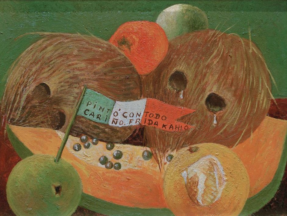 Tränen der Kokosnuss von Frida Kahlo als Kunstdruck