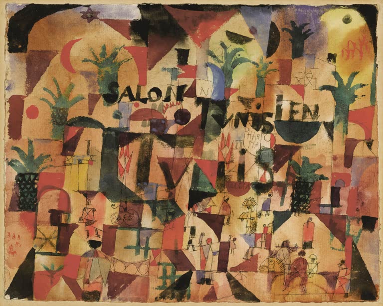 Kunstdruck „Tunisisches Salon“ von Paul Klee