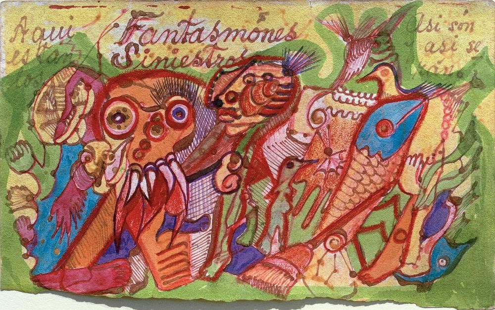 Unheimliche Gespenster von Frida Kahlo als Kunstdruck