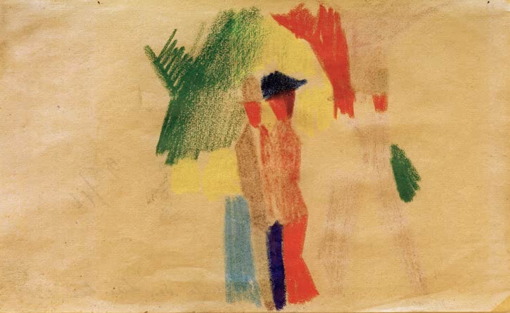 Kunstdruck des Gemäldes „Unter den Thuner Laaken“ von August Macke. Hochwertig in Deutschland von Hand gefertigt, erhältlich als Poster oder Leinwand und optional gerahmt.