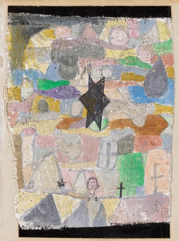 Kunstdruck „Unter einem schwarzen Stern“ von Paul Klee