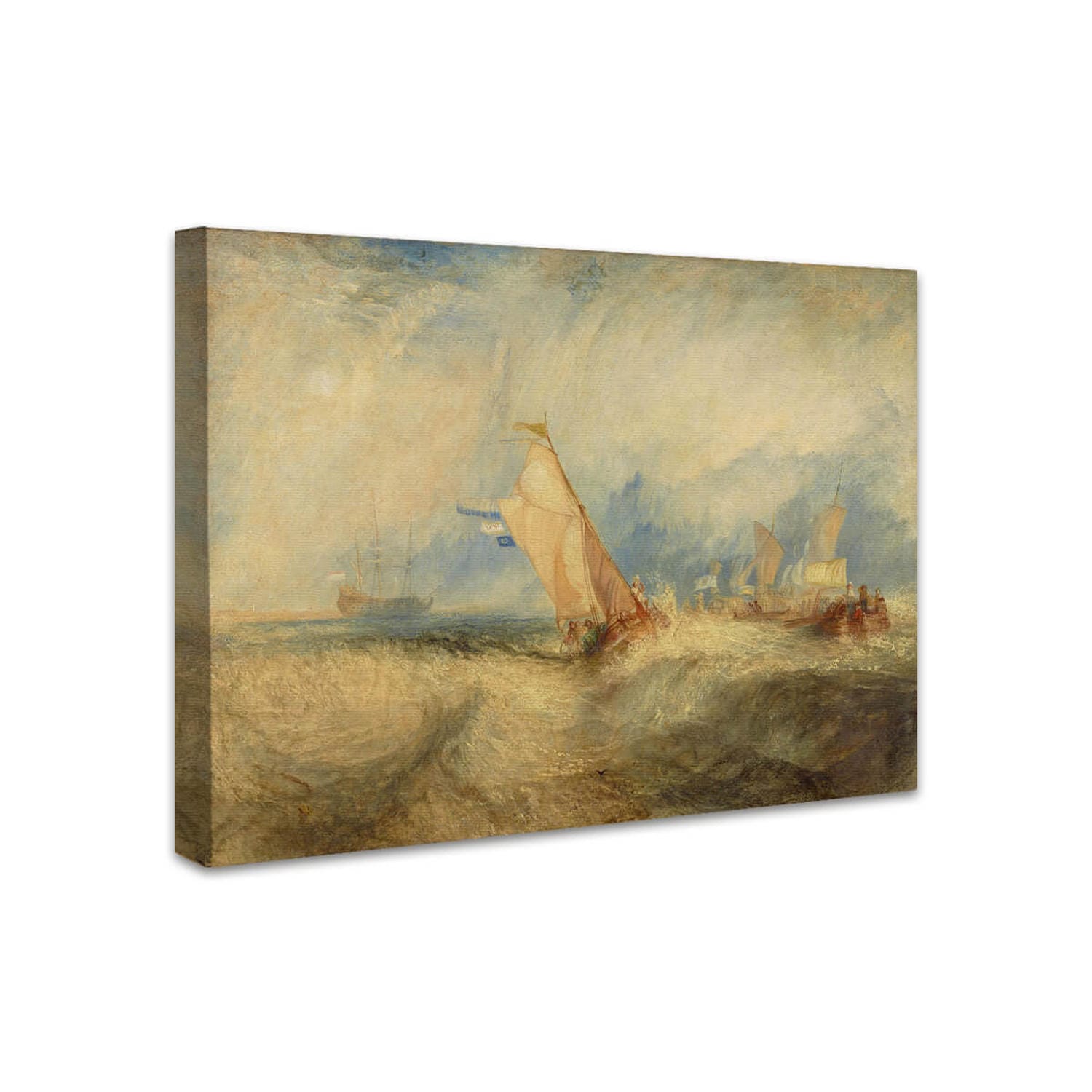 Van Tromp geht um seine Herren zu erfreuen - Schiffe auf See bekommen eine gute Nässe | William Turner