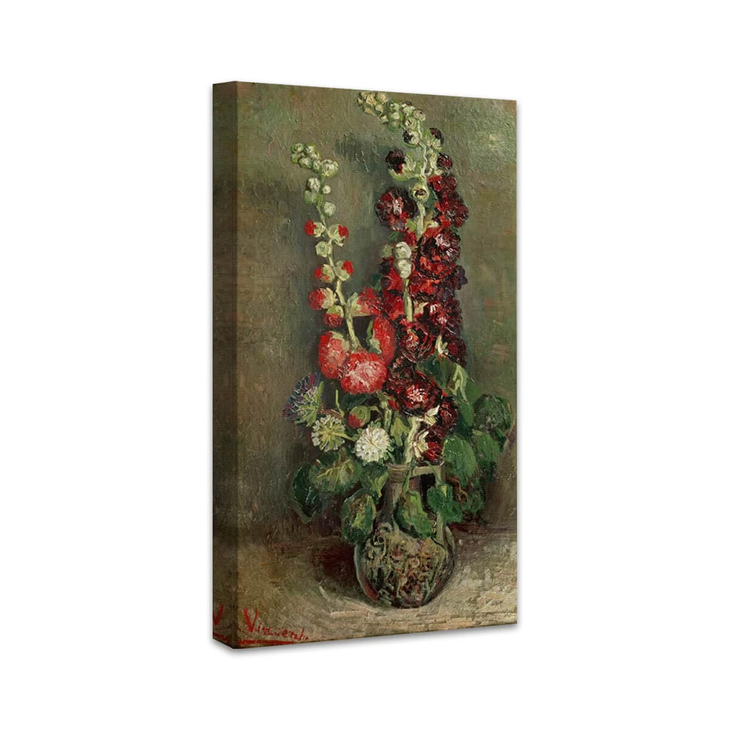 Vase mit Rosenmalven | Vincent van Gogh