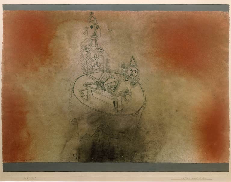Kunstdruck „Vater und Sohn“ von Paul Klee