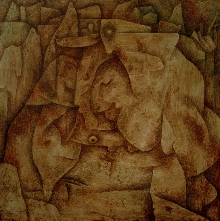 Kunstdruck „Verhext-Versteinert“ von Paul Klee, handgefertigt in Deutschland