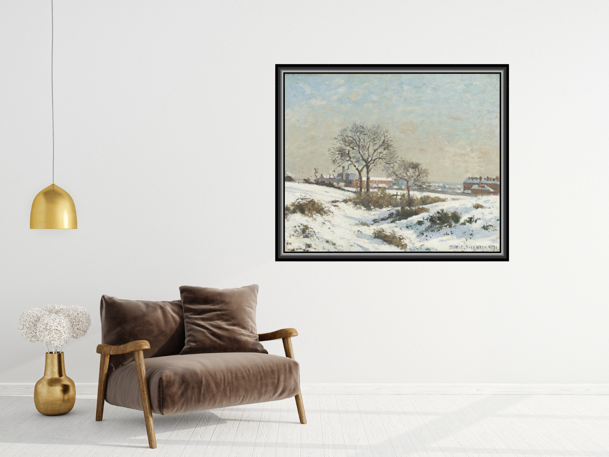 Verschneite Landschaft in South Norwood | Camille Pissarro