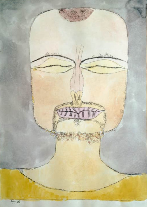 Kunstdruck „Versunkenheit (nach der Zeichnung 19/75)“ von Paul Klee