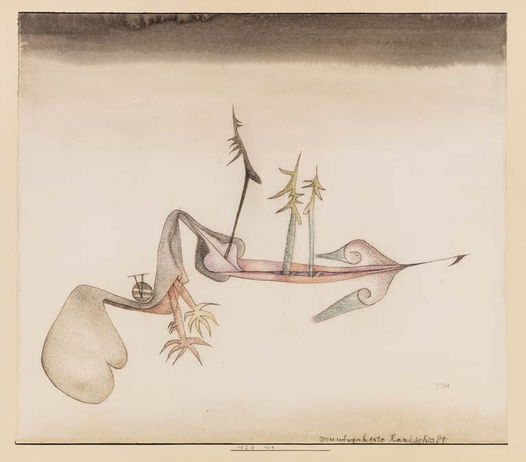 Kunstdruck „Verwunschene Landschaft“ von Paul Klee