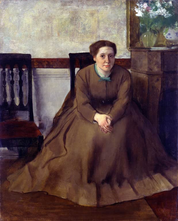 Edgar Degas Kunstdruck des bekannten Porträts Victoria Dubourg.