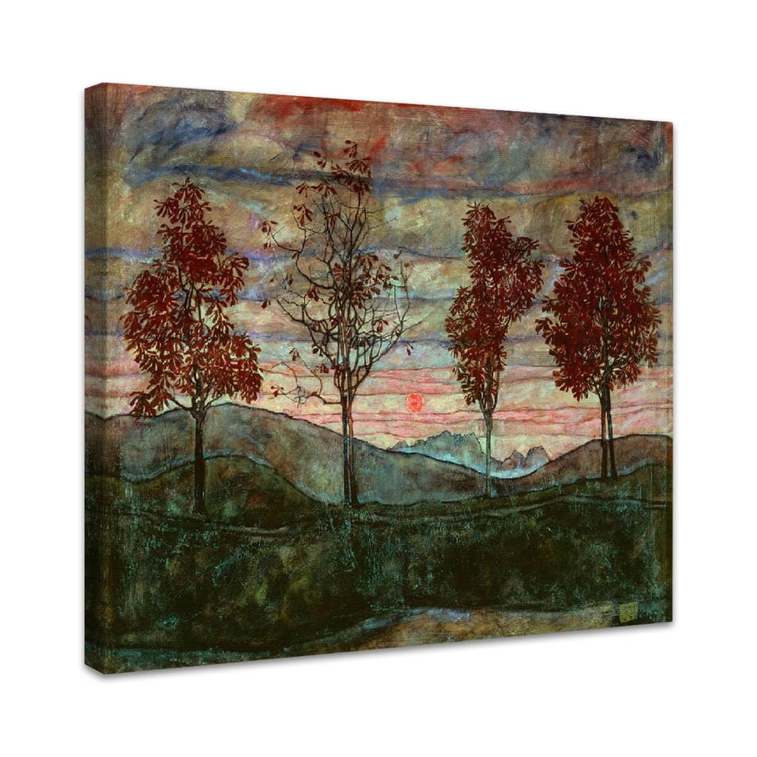 Vier Bäume | Egon Schiele