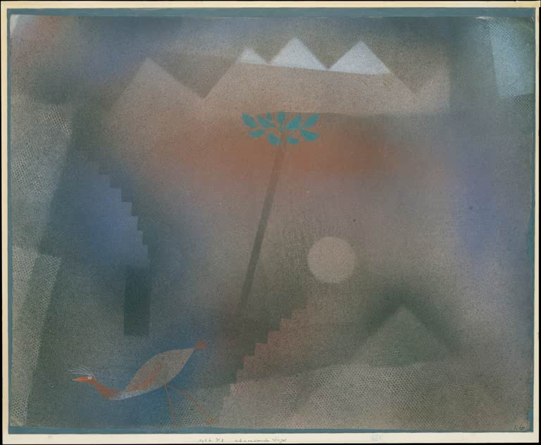 Kunstdruck „Vogel wandert aus“ von Paul Klee, handgefertigt in Deutschland