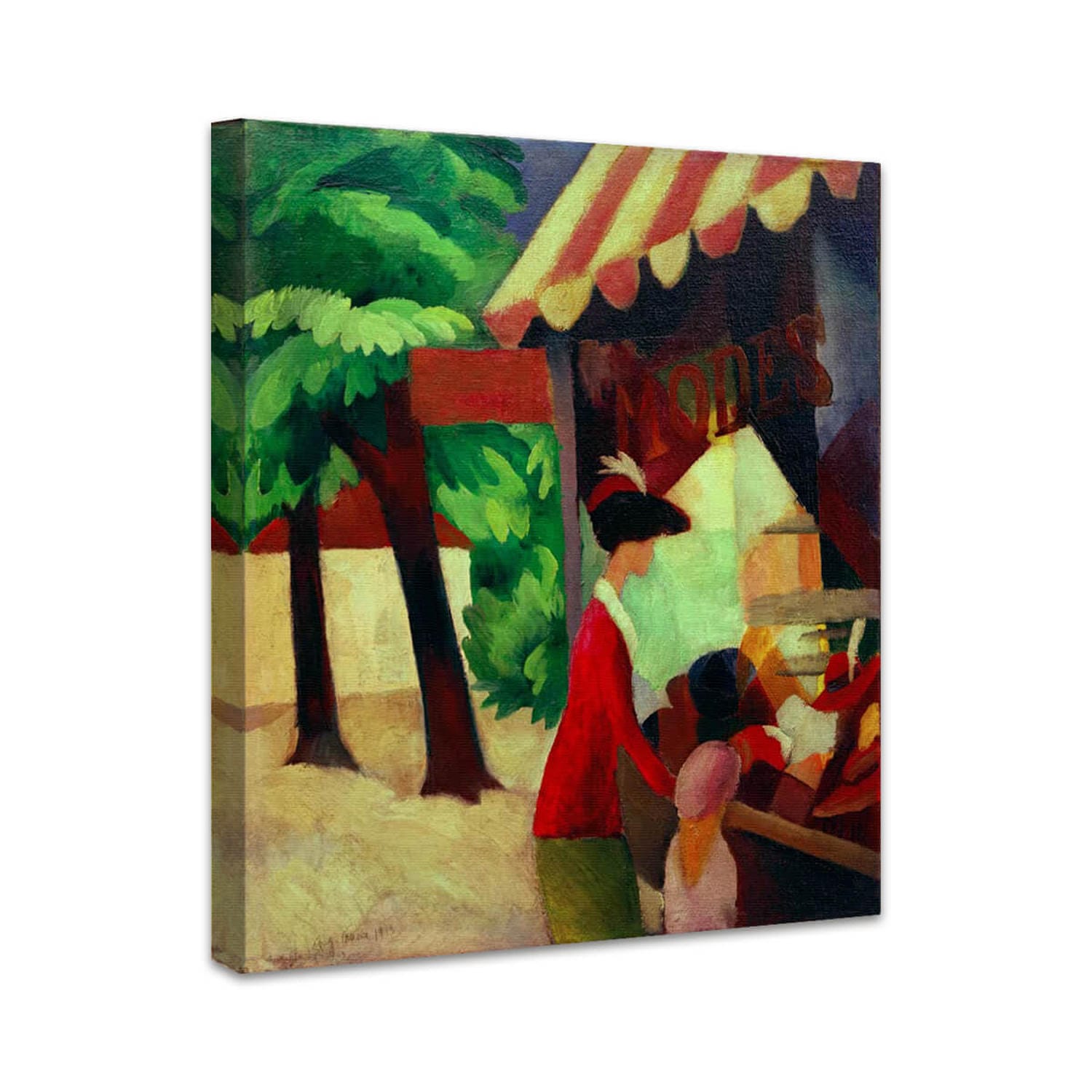 Vor dem Hutladen | August Macke