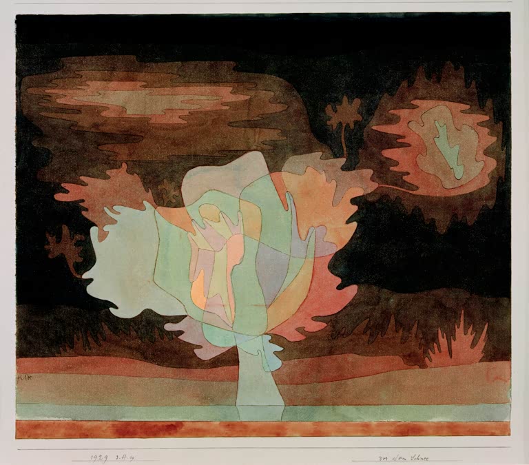 Kunstdruck „Vor dem Schnee“ von Paul Klee

