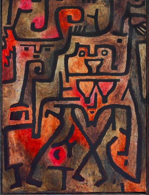 Kunstdruck „Waldhexen“ von Paul Klee, handgefertigt in Deutschland