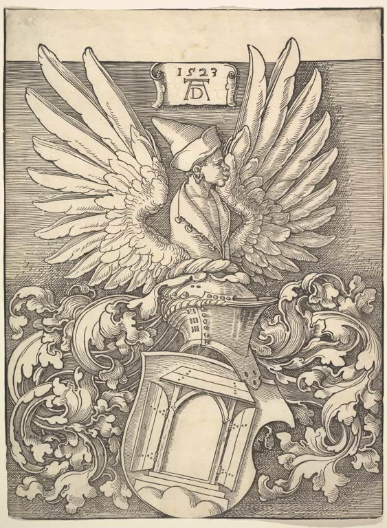 Wappen von Albrecht Dürer als Kunstdruck von Albrecht Dürer