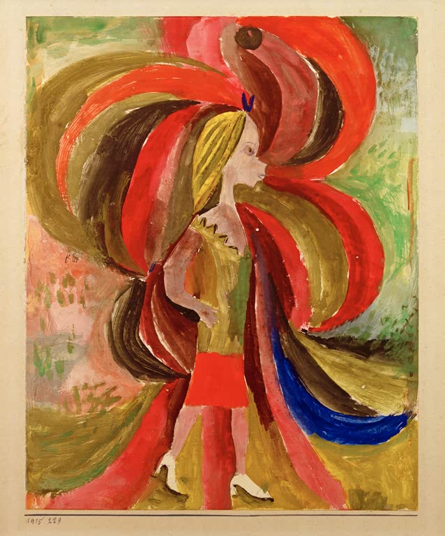 Kunstdruck „Was ein Mädchen unwissend mit sich bringt“ von Paul Klee, handgefertigt in Deutschland