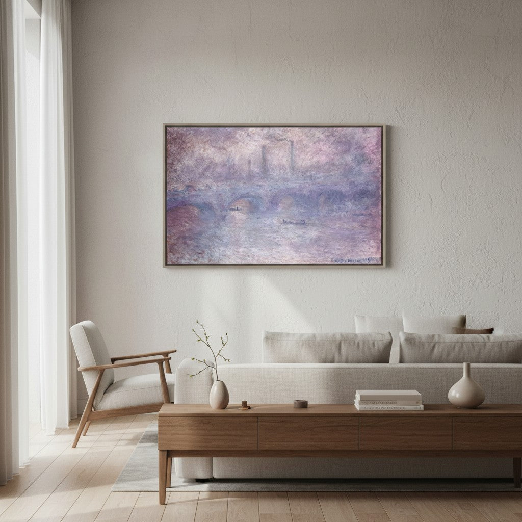 Waterloo Brücke im Nebel | Claude Monet