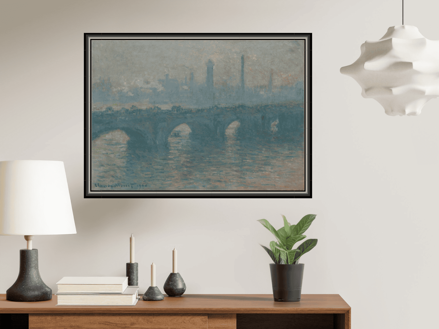 Waterloo Brücke, Graues Wetter | Claude Monet